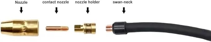 10ft Mig Gun Parts Replacement Fits Hobart Handler 130XL, 135, 140, 175, 187 and AutoArc XLT142 & XLT182 mig welder H-10/195957 H100S2-10/245924 guns