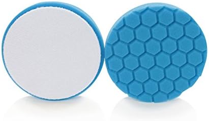 Chemical Guys BUFX_105HEX5 Hex-Logic Light Polishing/Finishing Pad, Blue (5.5 Inch Pad Made for 5 Inch Backing Plates), 1 Pad Included
