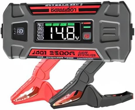 LOKITHOR J401 Car Battery Jump Starter, 2500A Battery Jumper Starter Portable, 12V Jump Box, Jumper Cables for Upto 8.5L Gas and 6.5L Diesel Engines, 60W Fast Charging, Smart Digital Screen LED Light