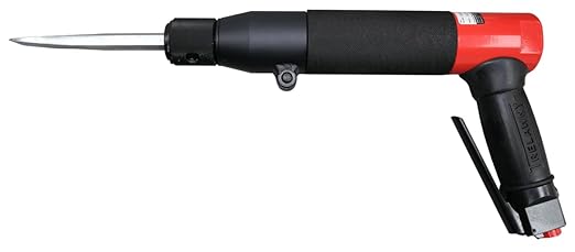 CS Unitec Trelawny VL303 Needle Scaler with Dust Shroud|Air Powered Pistol Vibro-Lo Needle Scaler with Option to Convert to Chisel Scaler | 8X Less Vibration