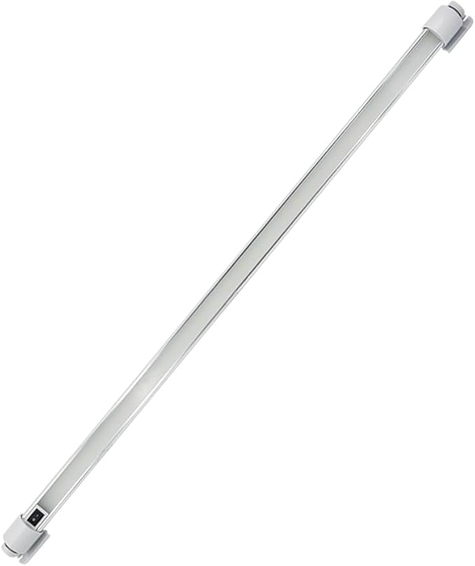 Raycharm Interior LED Ceiling Light 35.4" Compact Size, 6000K Cool-White Even Diffused Beam, 180° Rotating Versatile Mounting Feet, 12V/24V DC, Integrated On/Off Rocker Switch for RV Boat, 1-Pack