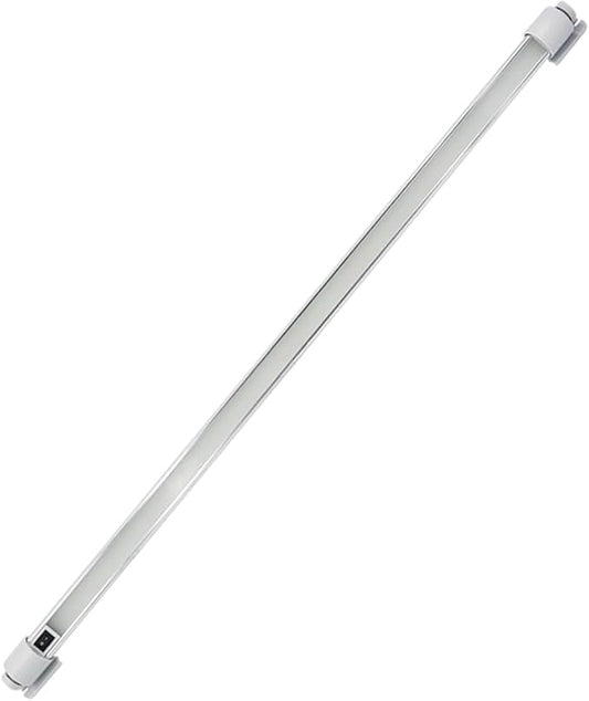 Raycharm Interior LED Ceiling Light 35.4" Compact Size, 6000K Cool-White Even Diffused Beam, 180° Rotating Versatile Mounting Feet, 12V/24V DC, Integrated On/Off Rocker Switch for RV Boat, 1-Pack