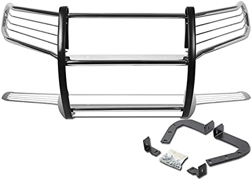 Black Horse Grille brush Bumper Guard Modular Stainless Steel Compatible with 2019-2024 Toyota RAV4-17A093904MSS