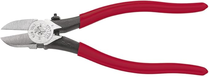 Klein Tools D227-7C Pliers, Adjustable Diagonal Cutting Pliers with Spring Loaded Flush Cutting Knives, Special Use Plastic Cutters