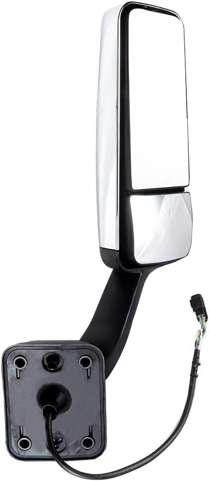 SCITOO Truck Hood Mirrors A Pair(Left Right Side Tow Mirrors) Side Tow mirrors compatible with 2008-2016 for Freightliner for Cascadia Truck with Chrome Housing
