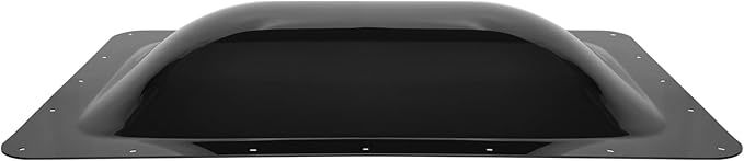 XMK RV Skylight Replacement,18"x26" Outer Dome Skylight Fits 14"x22" Openings,Camper RV Skylight Cover for Shower Roof Dome Trailer Fifth Wheel Food Truck Motorhome, Impact Resistant, Black