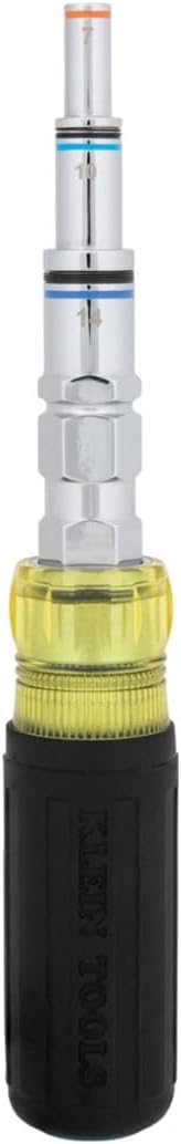 Klein Tools 32809MAGM 11-in-1 Multi-Nut Driver Tool, Magnetic Pass-Through Driver with Metric Hex Nut Sizes 5mm to 19mm