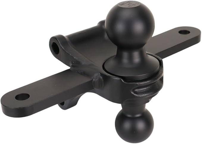 Shocker XR Adjustable Hitch w/Black Combo Ball & Sway Control Towing Kit, Fits 2" Hitch 8 Hole 1 Sway Arm Fits 2" Hitch 8 Hole Frame, Has 1 Sway Arm