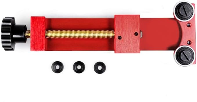 66490 Oil Filter Cutting Tool with 3 Blades With Vise Jaws Pads,Oil Filter Cutter for Filter Cutting Range 1-3/4" to 5-3/4" Aluminum Red