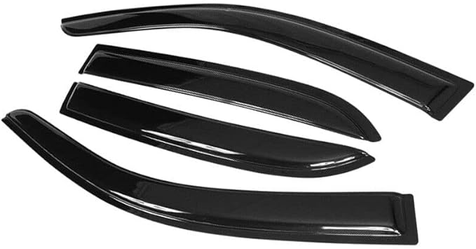 Original 4pcs Side Window Deflectors, Outside Mount Tape-On Rain Guards Set, Nice Side Window Visors Compatible with 2003-2007 Accord 4-Door Sedan Only |94943|