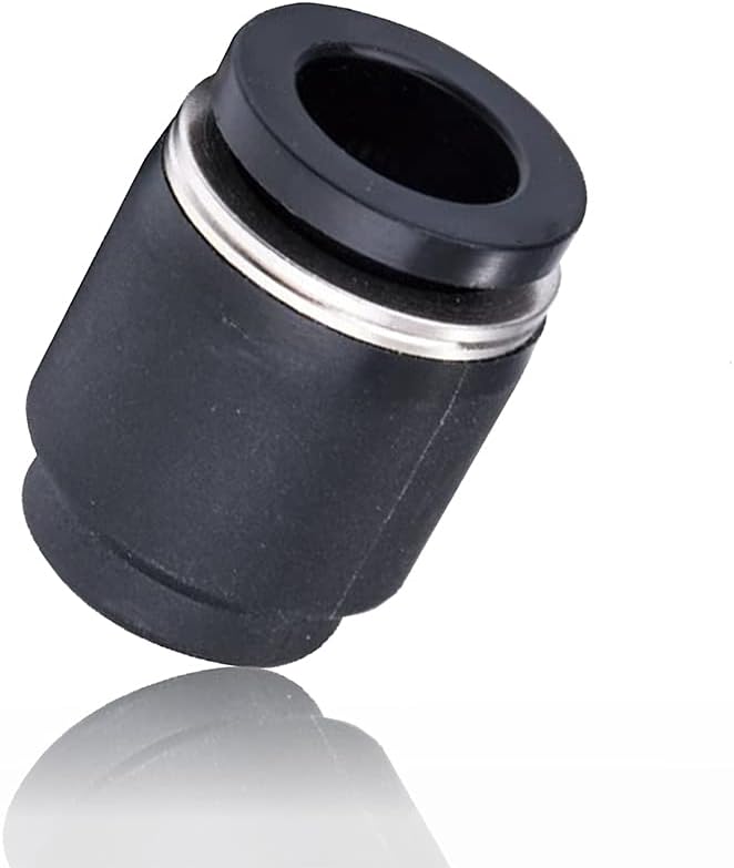 10PCS 1/2 Inch Tube OD Pneumatic Cap Plug Fitting, PPF-1/2 Plastic Push-in Connect Fitting