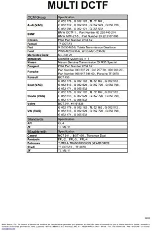 Motul Multi DCTF - Dual Clutch Transmission Fluid 1L (Pack of 2)