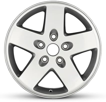 For 2007-2018 Jeep Wrangler 17 Inch Powder-Coated Silver Alloy Rim - OEM Direct Replacement - Road Ready SUV Wheel