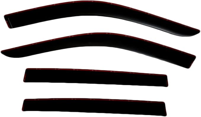 2022-2026 Tape-On Rain Guards for Jeep Grand Cherokee Side Window Visor Deflectors Laredo Altitude Limited Trailhawk Overland Summit Reserve Durable Tinted Shades 2023 2024 2025