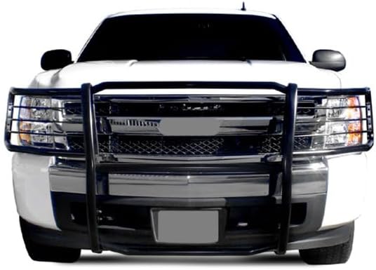 Black Horse Grille brush Bumper Guard Modular Black Compatible with 2007-2013 Chevrolet Silverado 1500-17A035700A2MA