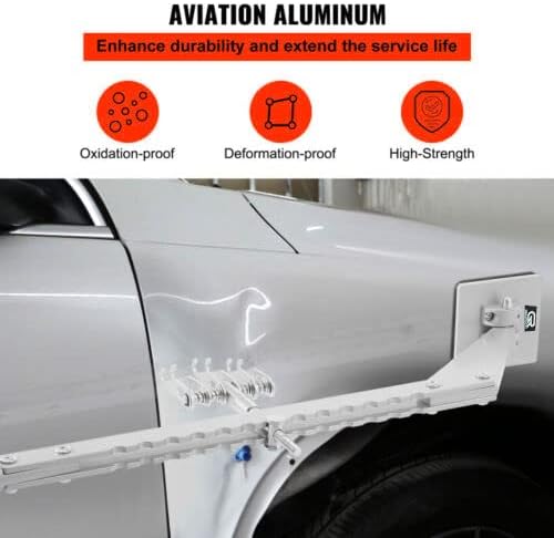 Car Dent Bar Puller Pull Lever Pulling Kit Removal Hammer Repair Auto Body Tool (Silvery)