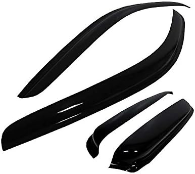 Wind Deflector Compatible with 1997-2003 Ford F150 97-99 F250 Light Duty Super/Extended Cab Sun Rain Guards Window Visors 94808