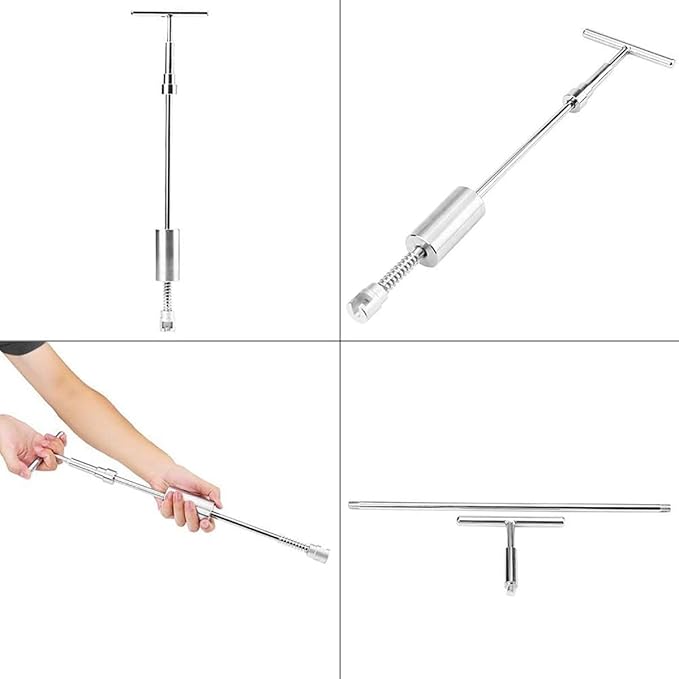 WHDZ Paintless Dent Repair Tools Adjustable T-Bar Slide Hammer with Two Use Ways for Auto Body Hail Damage Repair Dent Remover