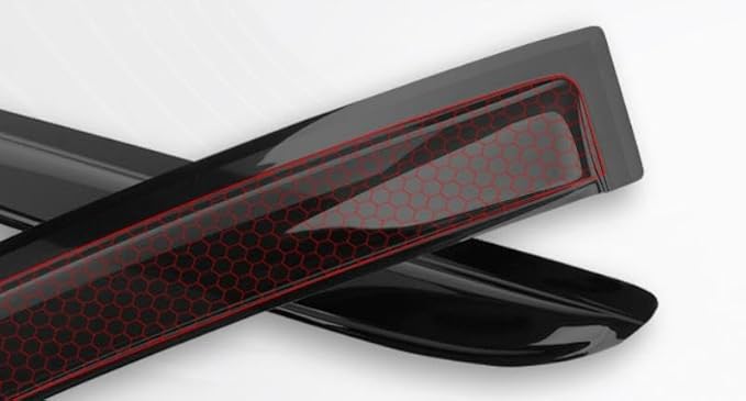 Original 2pcs Side Window Deflectors, Outside Mount Tape-On Rain Guards Set, Nice Side Window Visors Compatible with 2006-2011 Civic 2-Door Coupe Only |92410|