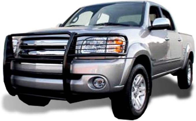 Black Horse Grille Brush Bumper Guard Modular Black Compatible with 2004-2006 Toyota Tundra-17TS27MA