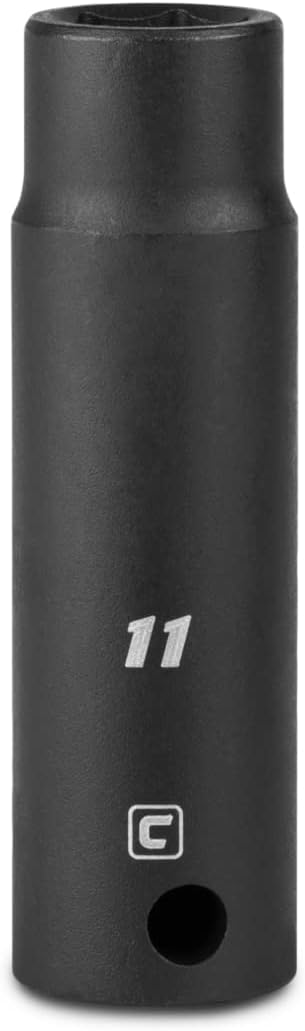 Capri Tools 11 mm Deep Impact Socket, 3/8-Inch Drive, 6-Point, Metric