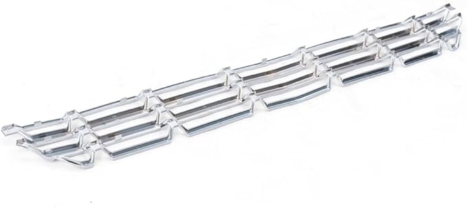 PIT66 2Pcs Grille Inserts Chrome Compatible with Chevy Silverado 1500 2016 2017 2018 Grill Guard Cover Snap On