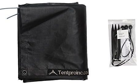 Tentproinc RV Awning Sunshade Screen 7' X 20' 3''(Fit for 21' Awning) Mesh Sun Shade Block UV Glary Motorhome Camping Trailer Awning Shadescreen UV Sunblocker Sunscreen - 3 Year Warranty (Black)