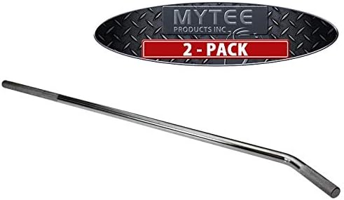 Mytee Products 2 Pack 28" Standard Winch Bar for Flatbed Trailer - Chrome Polished Steel Winch Bar with Non-Slip Handle - Strap Binder Bar for Flatbed Winches
