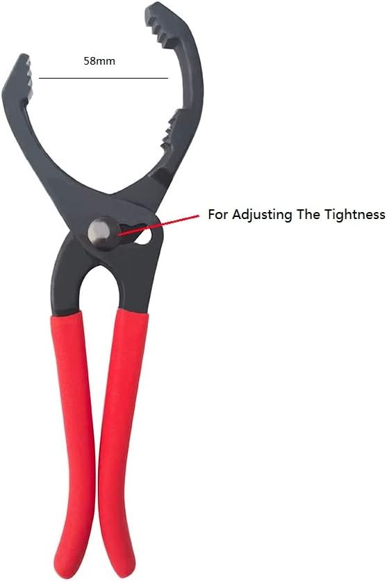 Oil Filter Wrench, 10" Small Adjustable Oil Filter Pliers, Multifunction Oil Filter Removal Tool, Ideal for Engine Filters, Conduit & Fittings