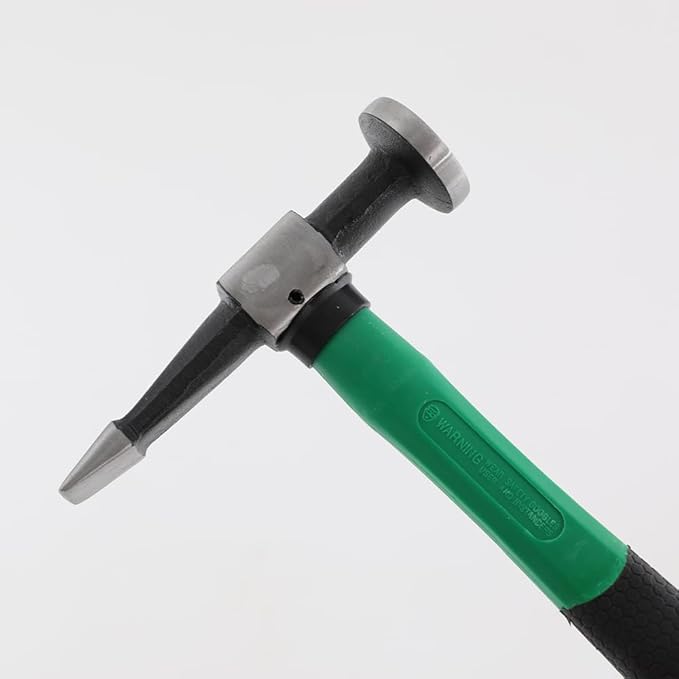 CNCEST 9 Pcs Auto Body Hammer and Dolly Kit, Fender Repair Tool Dent Remover Tool Dent Remover Tool w/Hammer and Dolly, Car Sheet Metal Shaping Movable Auto Body Repair Tool Hammer Dolly Set