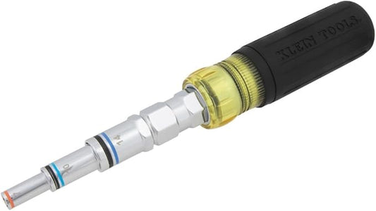 Klein Tools 32809MAGM 11-in-1 Multi-Nut Driver Tool, Magnetic Pass-Through Driver with Metric Hex Nut Sizes 5mm to 19mm