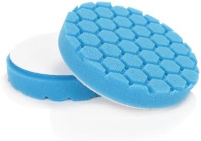 Chemical Guys BUFX_105HEX5 Hex-Logic Light Polishing/Finishing Pad, Blue (5.5 Inch Pad Made for 5 Inch Backing Plates), 1 Pad Included