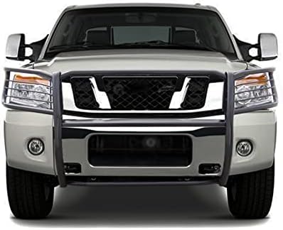 Black Horse Grille Brush Bumper Guard Modular Black Compatible with 2005-2015 Nissan Armada|2004-2015 Nissan Titan Crew Cab|2004-2015 Nissan Titan King Cab-17NR26MA