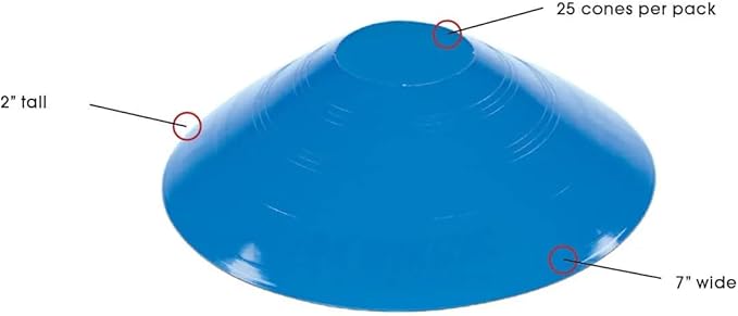 Kwik Goal Small Disc Cone, Pack of 25
