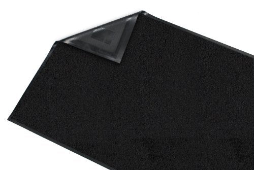 Guardian Platinum Series Indoor Wiper Floor Mat, Rubber with Nylon Carpet, 4'x6', Black