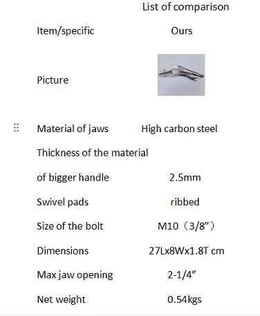Heavy Duty Pinch Off Locking Pliers,Hose Clamping,Radiator pliers 10-1/2” (1-pack)