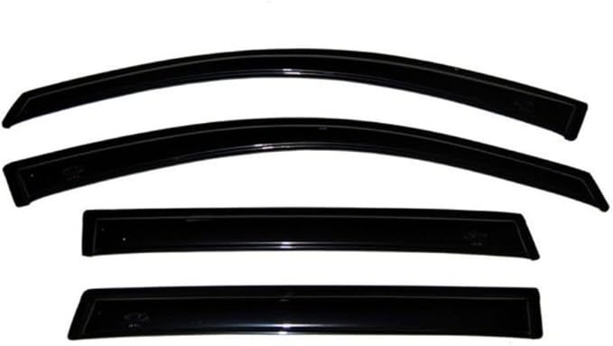 Auto Ventshade [AVS] Outside Mount Rain Guards For 2007-2013 Chevrolet Silverado, GMC Sierra 1500, CREW CAB; 07-14 Silverado/Sierra 2500HD-3500HD, CREW CAB | Window Vent Visors, 4 pcs. - Smoke | 94515