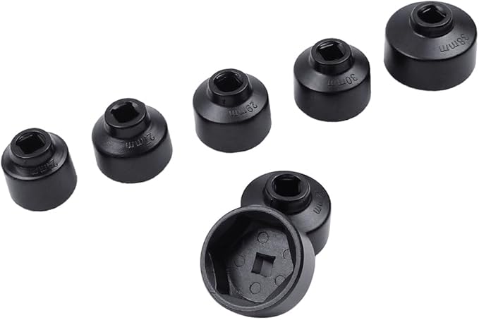 10PCS Oil Filter Wrench Set for Toyota,BMW, Mercedes, VW, Oil Filter Socket Set Includes 24mm,27mm,29mm,30mm,32mm,36mm,38mm, 64mm. Oil Filter Removal Tool for Oil Change