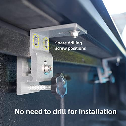 Retractable Hard Tonneau Cover Fits 2009-2025 Dodge Ram 1500 5'7'' Truck Bed (Classic & New Body)| No Fit W/RamBox or Stepside Model/Multi-Function (Split) Tailgate (Ram 1500, 5.7 FT)