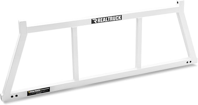 RealTruck BACKRACK Safety Rack Frame Only, White | 14800W | Fits 2001-2025 Chevrolet/GMC Silverado/Sierra 2500/3500HD; 2017-2025 Dodge RAM 1500/2500/3500; 2004-2025 Nissan Titan & Others