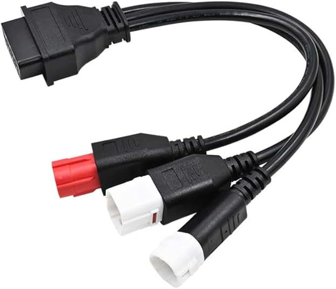 3pin 4pin 6pin to 16pin Connector Cable 3 in 1 OBD2 Diagnostic Adapter Conversion line Fit for Yamaha Honda Euro5 Motorcycle