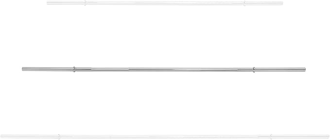 Philosophy Gym 1" Standard Weightlifting Barbell - Straight Bar with Smooth Sleeves
