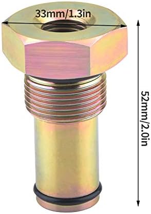 QISF 4Pcs/Set 6.0 IPR Valve Socket & High Pressure Oil Pump Air Test Fitting Tool + Oil Rail Adapters Leak Test Kit for 6.0L Powerstroke Diesel Engine