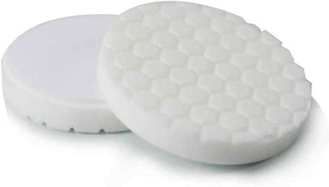 Chemical Guys BUFX_104HEX4 BUFX_104_HEX4 Hex-Logic Light-Medium Polishing Pad, White (4.5 Inch Pad Made for 4 Inch Backing Plates), 1 Pad Included