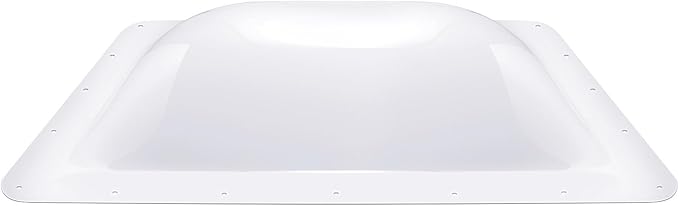 XMK 18" x 26" RV Skylight Replacement, Camper RV Skylight Cover Outer Dome Fit 14" x 22" Shower Roof Openings for Camper Food Truck Motorhome Travel Trailer, Replace# SL1422W (14"x22", White)