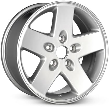 For 2007-2018 Jeep Wrangler 17 Inch Powder-Coated Silver Alloy Rim - OEM Direct Replacement - Road Ready SUV Wheel