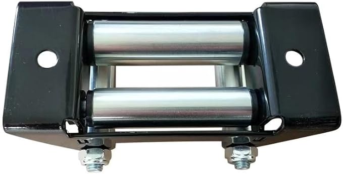HLMOptimo 4-7/8 inch Winch Roller Fairlead 4 Way 4-7/8” Universal Mount Cable Guide Heavy Duty Nut Disassembly ATV UTV 2000-3500 LBS