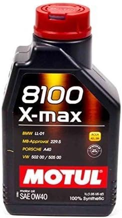 Motul MTL104531 8100 0w40 X-Max Oil, 1 Liter