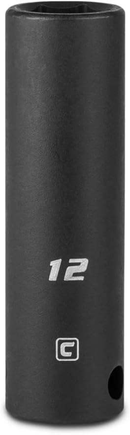 Capri Tools 12 mm Deep Impact Socket, 3/8-Inch Drive, 6-Point, Metric