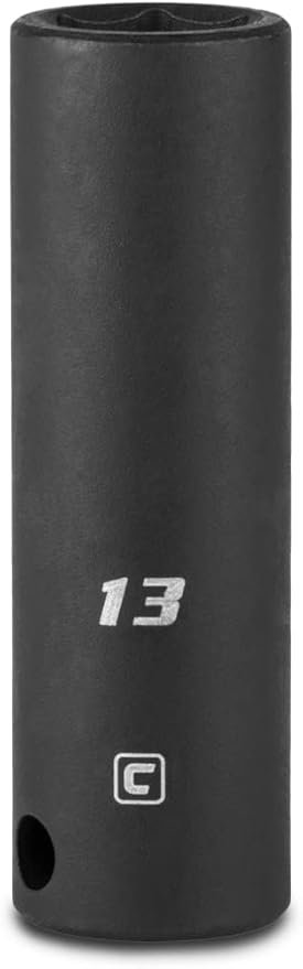 Capri Tools 13 mm Deep Impact Socket, 3/8-Inch Drive, 6-Point, Metric